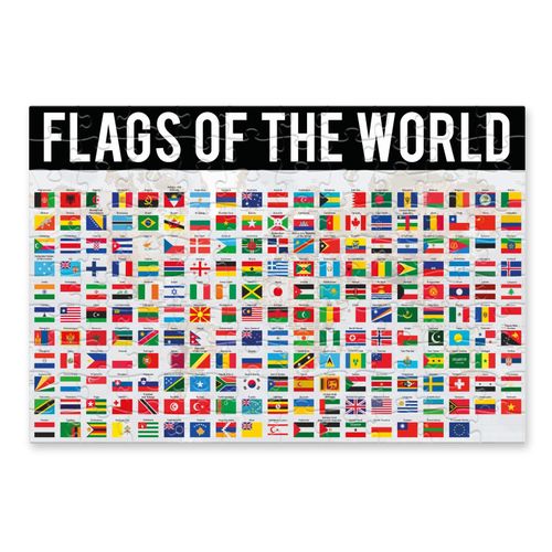 Flags of the World 100 Piece Puzzle – Educational Gift Cube, Fun Learning — image 2