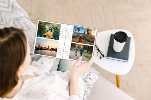 Photo Album 200 Photos 4x6 | Kraft Cover, Gold Polka Dot, Scrapbook Keepsake — image 6