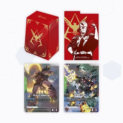 GUNDAM CARD GAME OFFICIAL CARD CASE SET 02 DECK BOX ENGLISH - BRAND NEW & SEALED