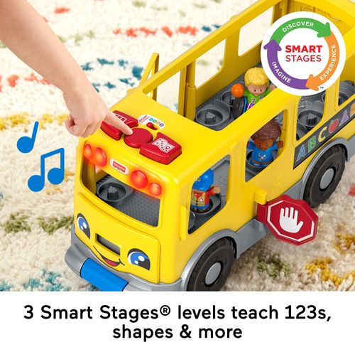Fisher-Price Little People Toddler Toy Big Yellow School Bus & Community Heroes — image 3