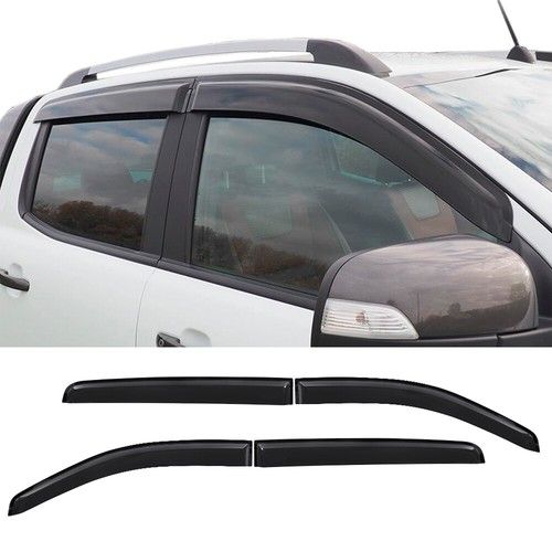 WIND DEFLECTORS (4 PCS) FOR FORD RANGER T6 T7 T8 2012-2022 DOUBLE CAB (EXTERNAL)