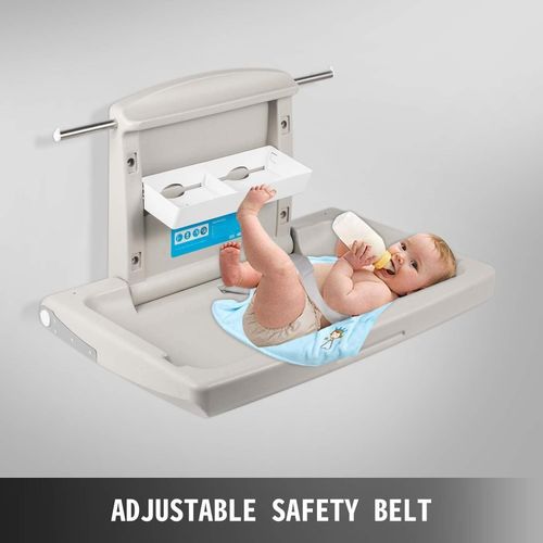 Baby Changing Station Wall Mounted Foldable Diaper Changer Table — image 7