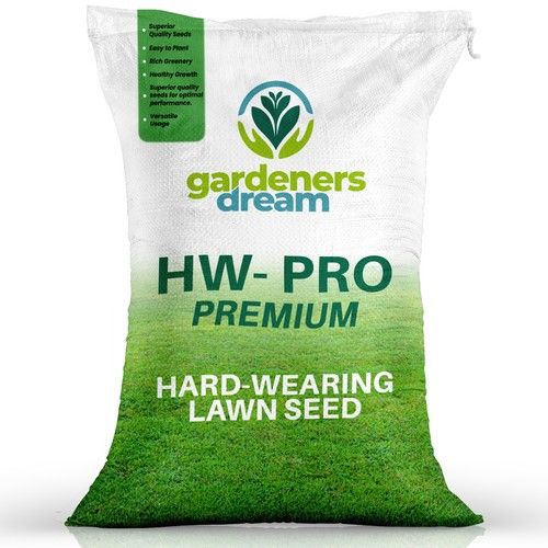 25KG GARDENERS DREAM HARD-WEARING PREMIUM TOUGH BACK GARDEN LAWN GRASS SEED