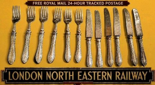 London North Eastern Railway LNER dining car Knives & Forks Cutlery Silver Plate