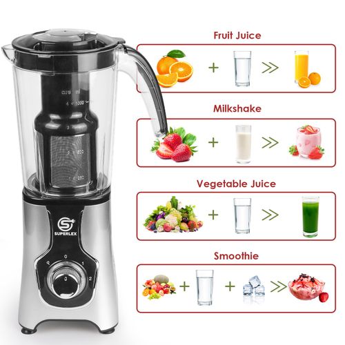 SUPERLEX 6 IN 1 Multi Blender Food Processor Smoothie Maker Juicer Grinder Set — image 8