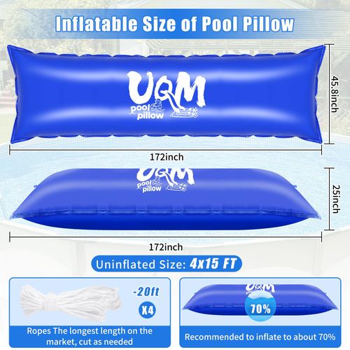 UQM Extra Large Thick Pool Pillow Above Ground Pools, 4x15 Ft Pool Pillow — image 2