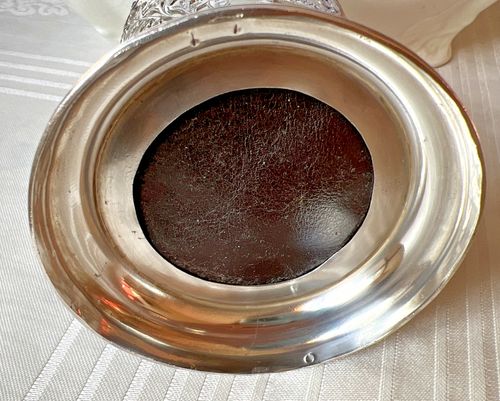 Antique Solid Silver ornated Wine Coaster or Vase, German? Dutch? — image 6