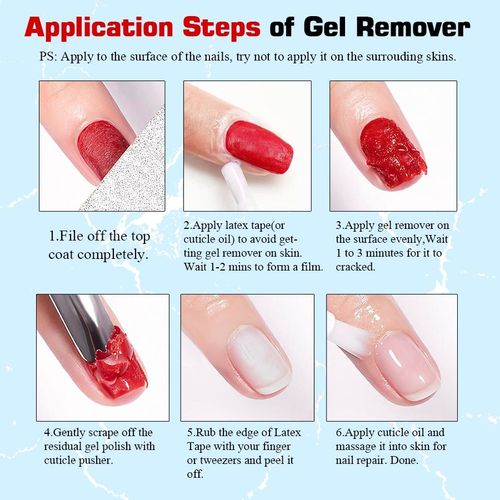 Nail Gel Polish Remover Soak Off Nail Cleaner Magic Quick Burst Manicure Remover — image 10