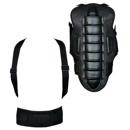 Motorcycle Spine Back Protector Armor Vest Adjustable Lumbar Support Shield — image 2