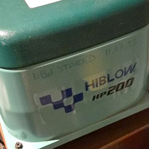HIBLOW HP-200 Diaphragm Aquarium Air Pump 210W AC230V 50Hz IP44
