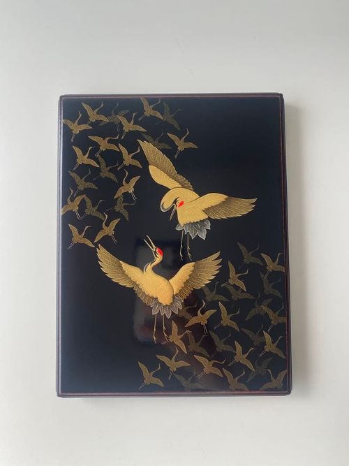 ”Urushi ” Japanese Lacquer Letter Box with BOX — image 1