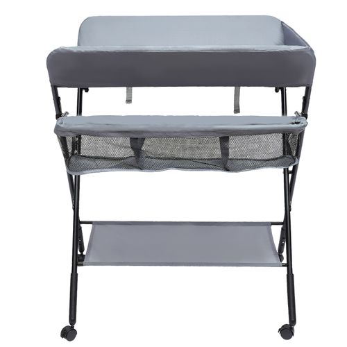 Baby Changing Table Portable Folding Diaper Station infant Nursery Gray New — image 7