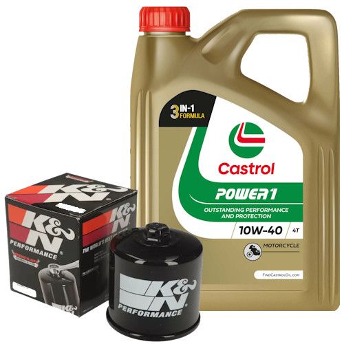 KAWASAKI Z 1000 SX 2019-2020 Castrol Power 1 10W40 Oil & Filter Service Kit