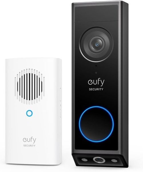 eufy Security Video Doorbell E340 (Battery),Dual Cameras, 2K night vision,NO fee