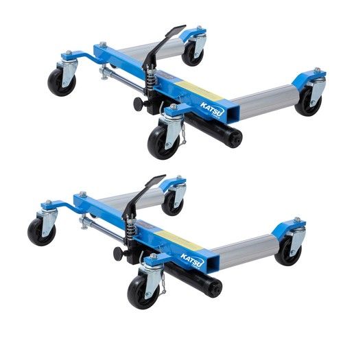 KATSU Tools Hydraulic Car Wheel Skates Dollies Set of 2, Each Capacity 680kg
