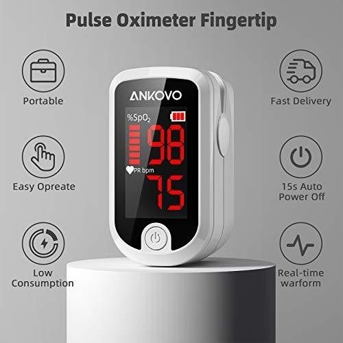 FINGERTIP PULSE OXIMETER BLOOD OXYGEN SATURATION SpO2 LEVELS HEART RATE MONITOR — image 3