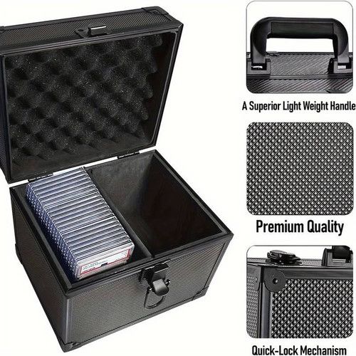 Trading Card Slab Case Fits PSA BGS SGC FGS 44 Capacity Foam Lined Carry Box