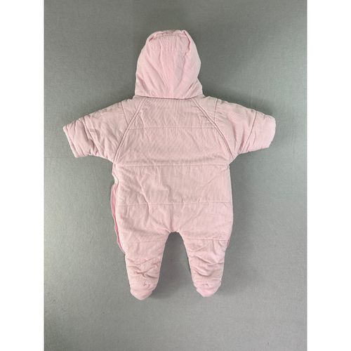Ralph Lauren Baby Girl 3M Pink Corduroy Hooded Fleece Lined Bunting Snowsuit — image 2