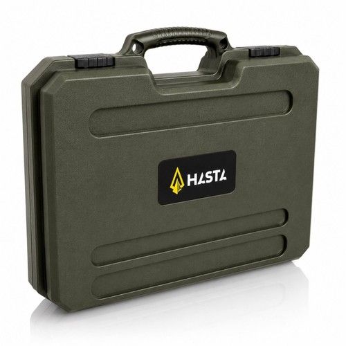HASTA Pistol Hard Case Airsoft Gun Storage Box Foam Padded Lockable Padlock