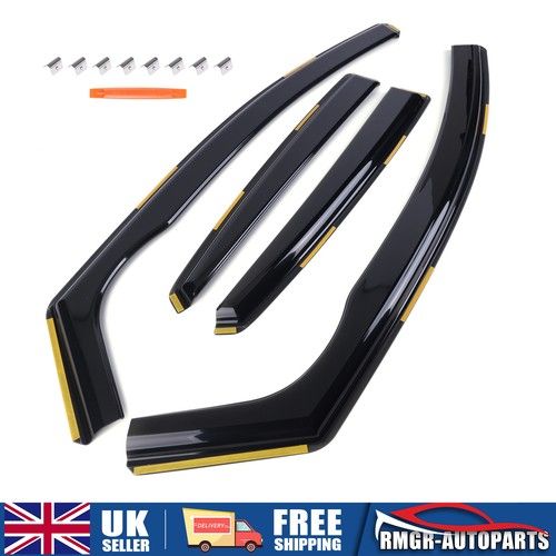 FOR FORD FOCUS MK3 Saloon Hatchback 5-door 2011-2018 4-pc Wind Deflectors Heko