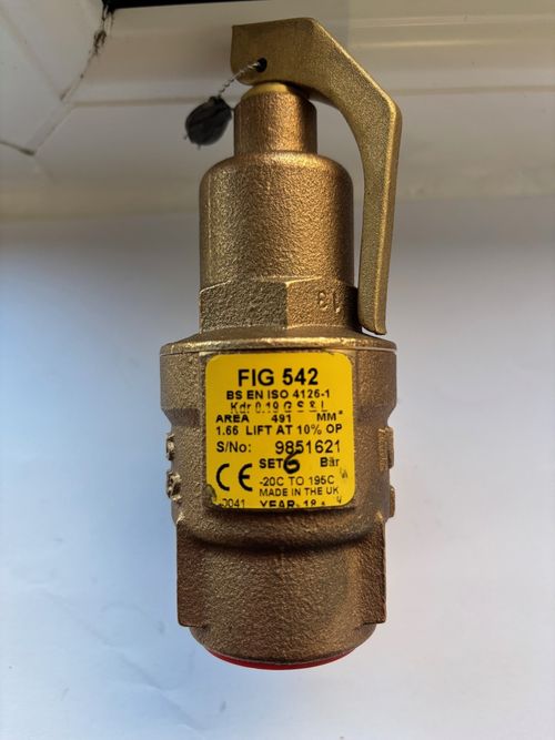 NABIC FIG 542 SAFETY RELIEF VALVE DN25 GENUINE NEW — image 2