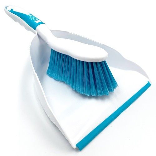 Dustpan and Brush Set Home Cleaning Dust Pan Soft Hand Broom 4 Colours Available