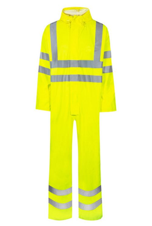 Flame retardant Anti-Static Insulated High Hi Vis Coverall Reflective Yellow