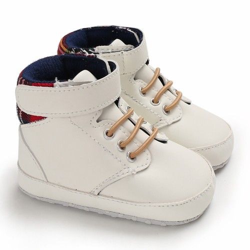 Baby Boys Pram Shoes Infant Child First Step Booties High Top Boots Size 1 2 3