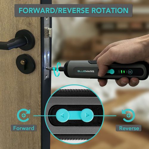 BlueMars 3.6V Cordless Electric Screwdriver Set, 27 Bits, 5Nm, Type-C, Led Light — image 6