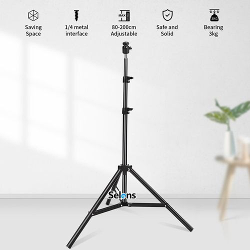 2PCS 79" Light Stand 2M Tripod Adjustable Photo Photography LED Flash Studio Bag — image 7