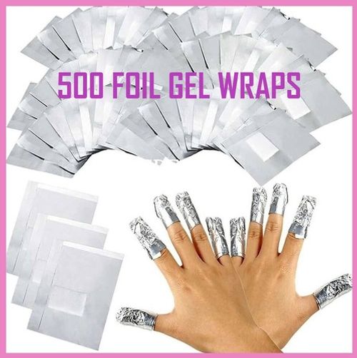NAIL FOIL GEL WRAPS POLISH REMOVER SOAK OFF UV LED ACRYLIC REMOVAL *NO ACETONE* 