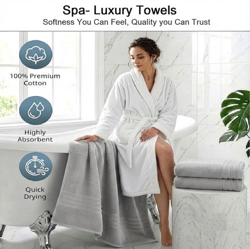 2X 100% Egyptian Cotton Large Jumbo Bath Sheets Towel Soft Absorbent Big Towels — image 3