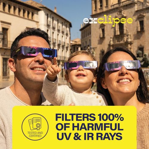 exclipse Solar Eclipse Safety Glasses - ISO Certified, 10 Pack — image 2