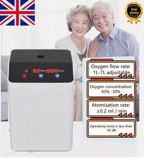 1-7L/min,93%-30%Portable Oxygen Device Machine Atomization Function For Home Use — image 3