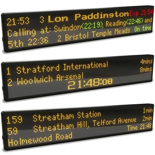 60cm Real station audio! Train Departure Board live Rail, Tube, Tram & Bus gift — image 7