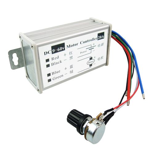 12V 24V Max 20A PWM DC Motor Stepless Variable Speed Control Controller Switch — image 6