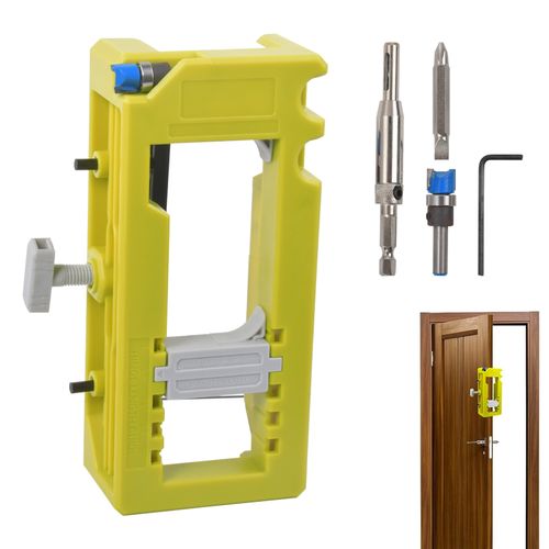 Door Hinge Routing Jig Stable Easy Installation Hinge Router Template Adjustable — image 6