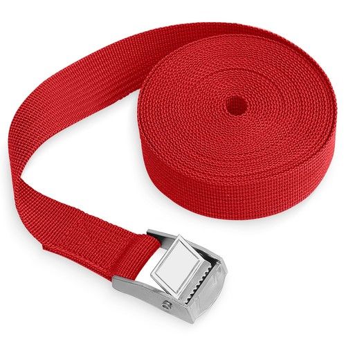 Metal Cam Buckle Tie Down Straps 25mm Webbing 1m - 5m Securing Luggage Trailer