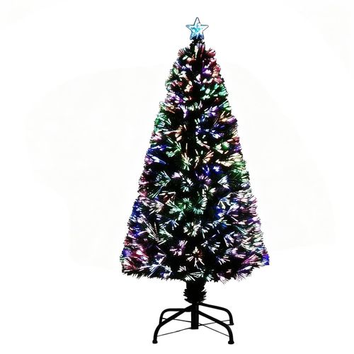7FT Pre-Lit Christmas Tree Green Fiber Optic LED Lights Xmas Home Holiday Decor — image 1