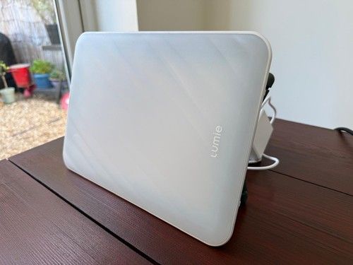 Lumie Vitamin L Light Therapy Lamp, White, Portable, Power Adapter, 1 Setting