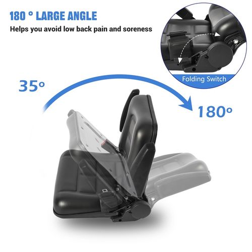 Adjustable Universal Suspension Seat TRACTOR Dumper Forklift Mower Plant Digger~ — image 6