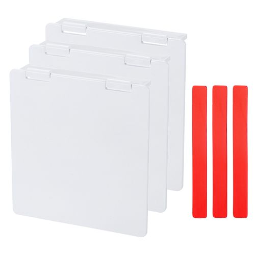 3Pcs 3-7/16" Central AC Thermostat Cover Panel Control Switch Protector White — image 1