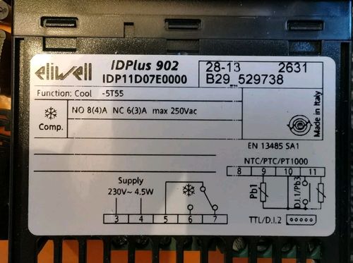 ELIWELL ID PLUS 902/961/921/974 Digital Thermostat Controller IDPLUS IDP11D07E00 — image 4
