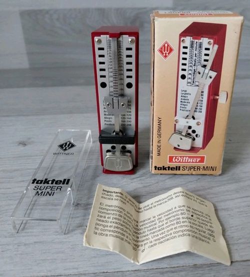 Wittner Taktell Super Mini Metronome Ruby Made In Germany 