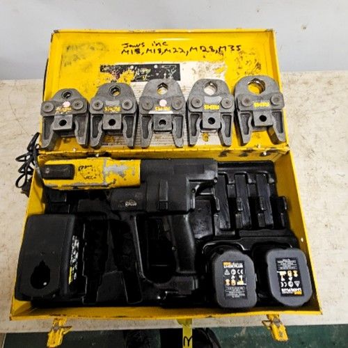 REMS Akku-Press ACC Li-Ion Crimping Tool Set with Jaws and Batteries inc vat