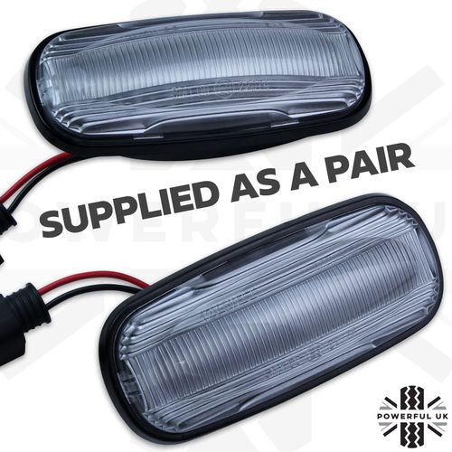 LED Side Repeater wing indicator lights fits Classic Defender SVX lamp — image 3