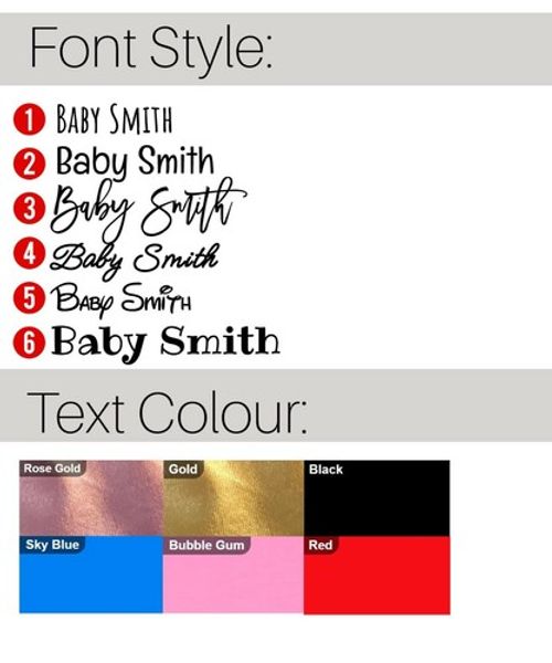 Personalised Baby Grow Bodysuit Vest Your Name Baby Shower Gift New Born D136
