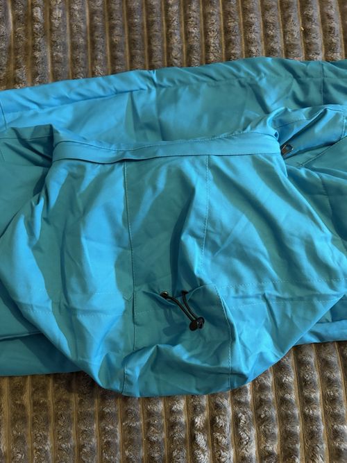 LA Gear Womens Hooded Insulated Ski Jacket Blue/Black Size 8 Zip Pockets — image 7