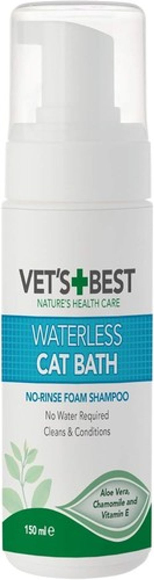 Waterless Cat Bath | No Rinse Waterless Dry Shampoo for Cats 150ml