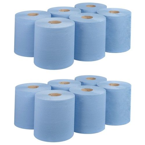 Blue rolls 12 Pack Blue Rolls Centrefeed Blue Roll 2 Ply Embossed Blue Roll